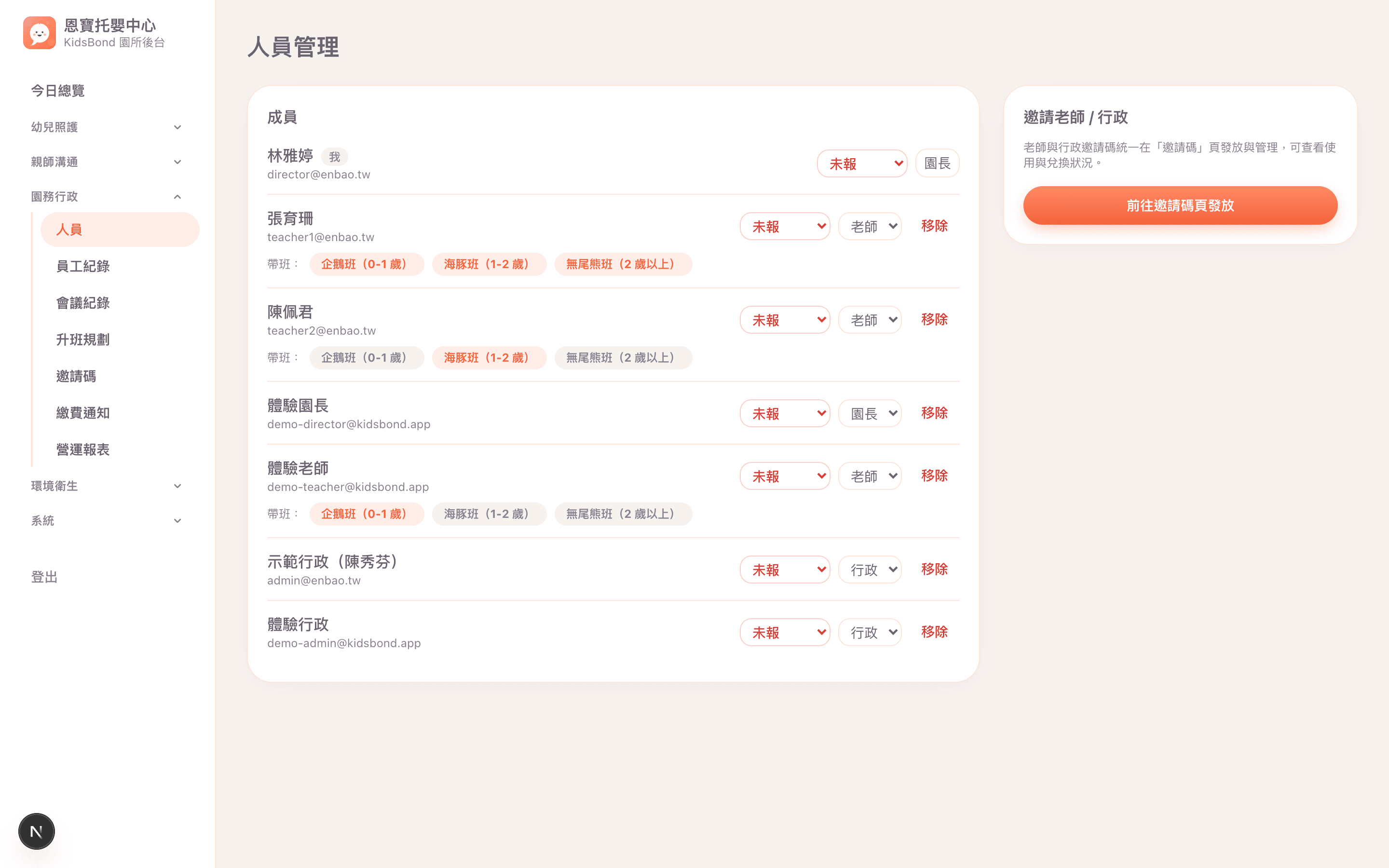 成員管理